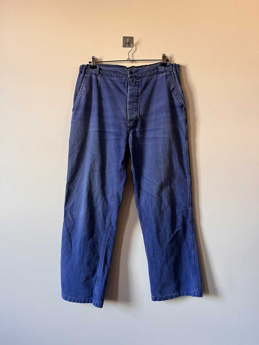 Vintage Vintage French Workwear Pants 60s faded - image 2