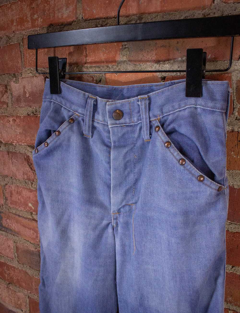 Vintage Vintage Studded Bell Bottom Denim Jeans 7… - image 4