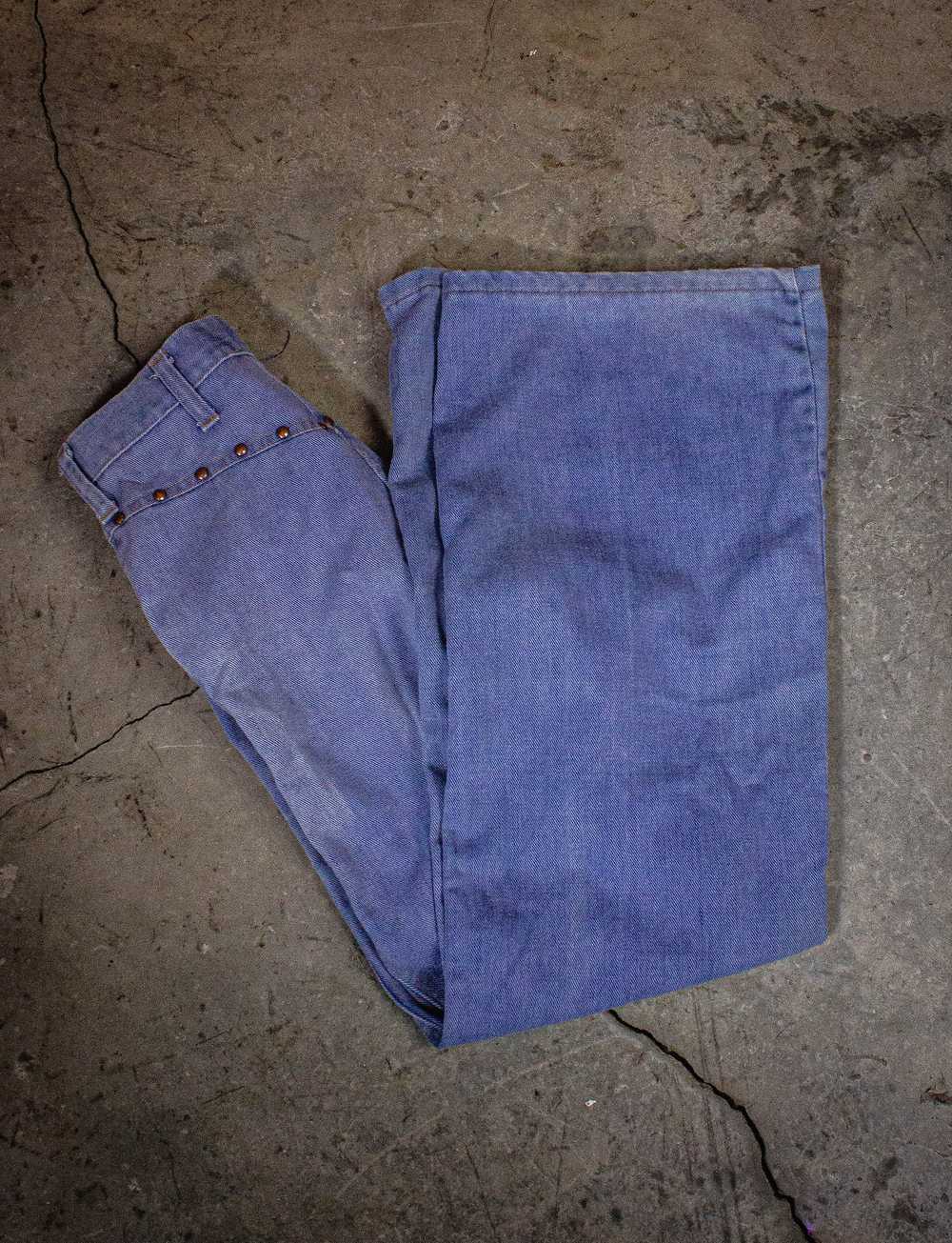 Vintage Vintage Studded Bell Bottom Denim Jeans 7… - image 5