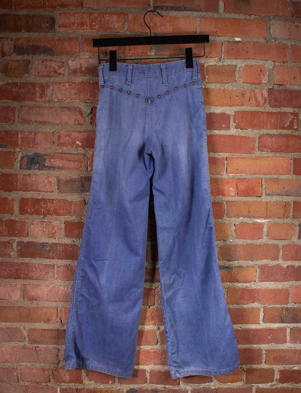 Vintage Vintage Studded Bell Bottom Denim Jeans 7… - image 6