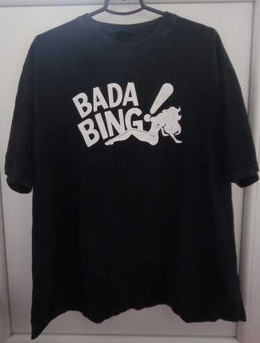 Vintage T-shirt Y2k Bada Bing Strip Club The Sopranos Promo HBO Show Sz XL