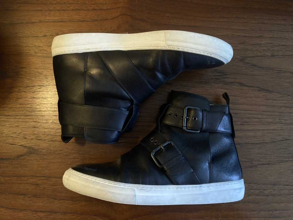 Pierre Hardy Black leather sneakers - image 1