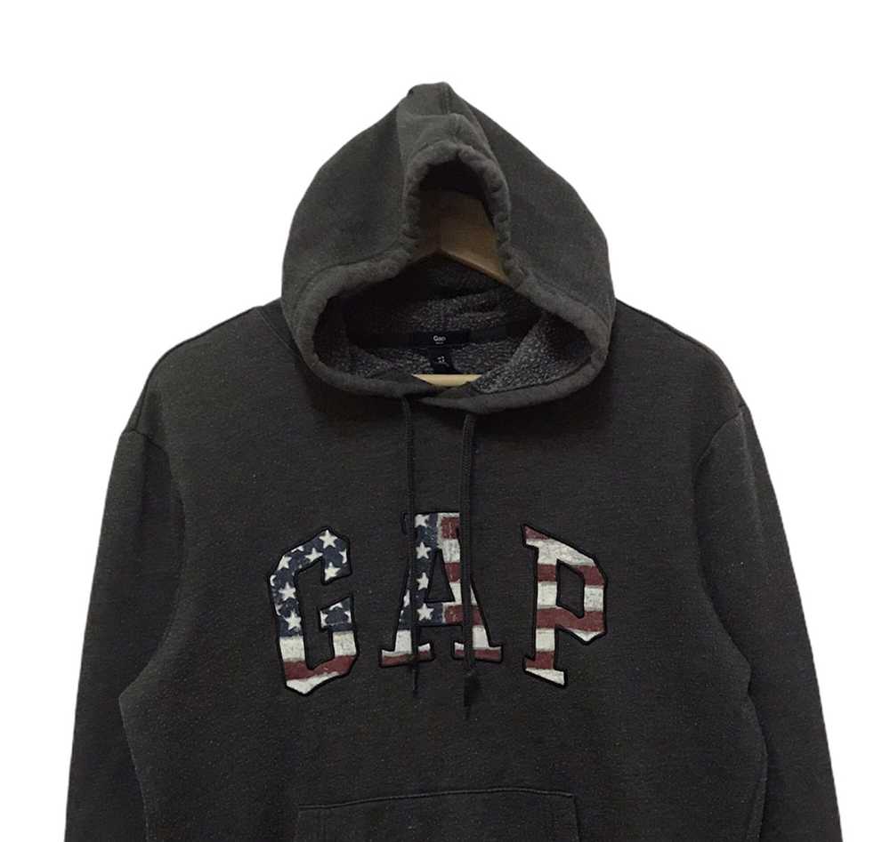 Gap × Streetwear Vintage Gap Hoodie Sweatshirt Bi… - image 2