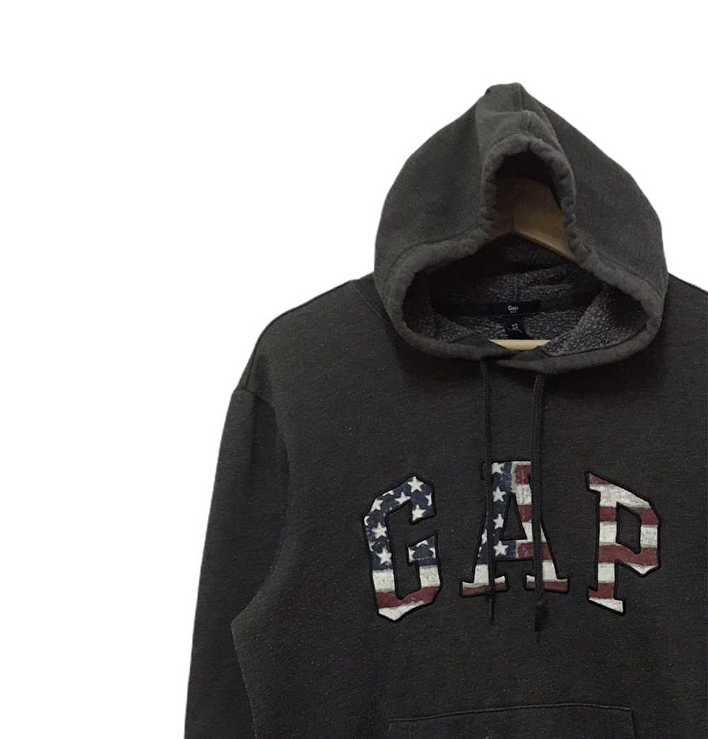 Gap × Streetwear Vintage Gap Hoodie Sweatshirt Bi… - image 3