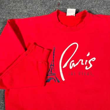 Hanes × Vintage Vintage Paris Vacation Sweatshirt… - image 1