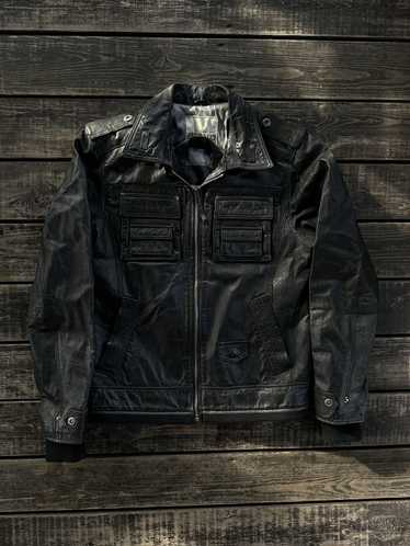 Avant Garde × Leather Jacket × Vintage Vintage Re… - image 1