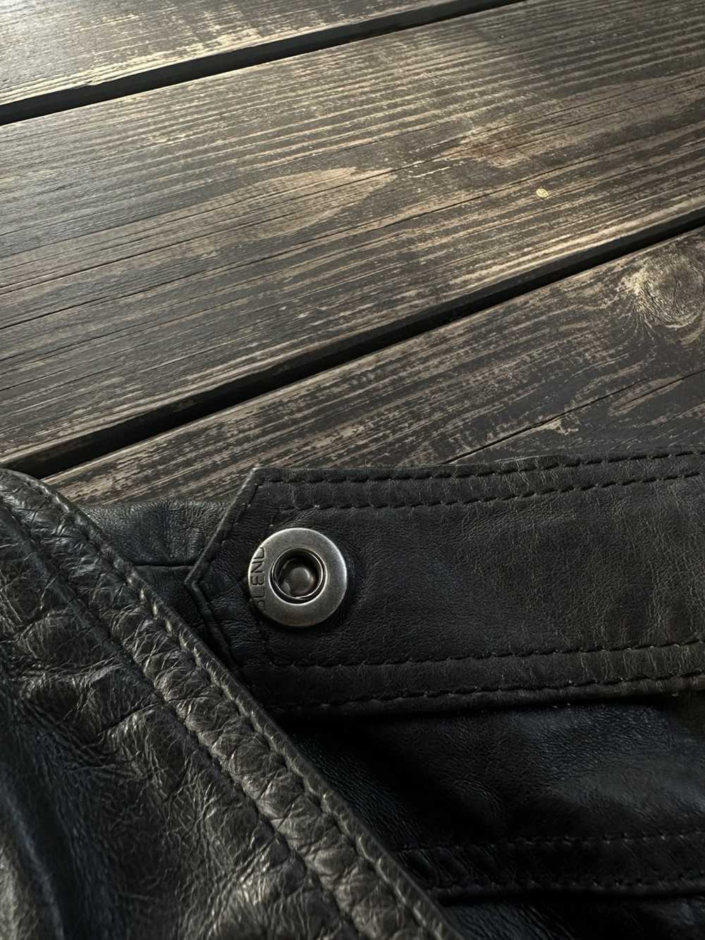 Avant Garde × Leather Jacket × Vintage Vintage Re… - image 5