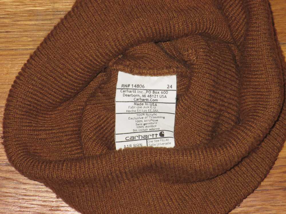 Carhartt Rare Vintage 1990s Carhartt Beanie Hat - image 3