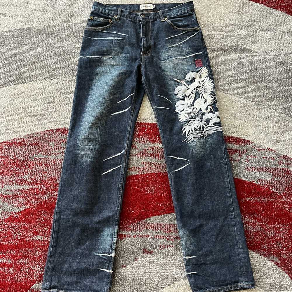 Japanese Brand *rare* Karakuri Japanese Denim - Gem