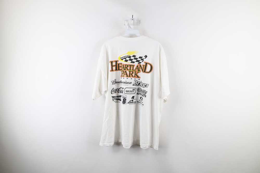 Vintage Vintage Heartland Topeka Racing Short Sle… - image 10