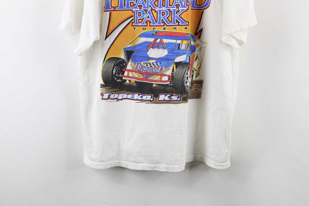 Vintage Vintage Heartland Topeka Racing Short Sle… - image 3