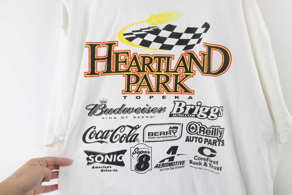 Vintage Vintage Heartland Topeka Racing Short Sle… - image 9