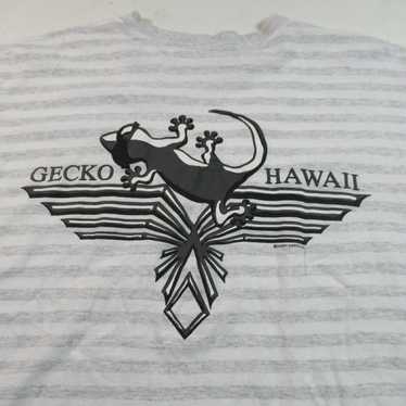 Vtg Gecko Hawaii T Shirt All Over Print Surf 90´s Single Stitch XL