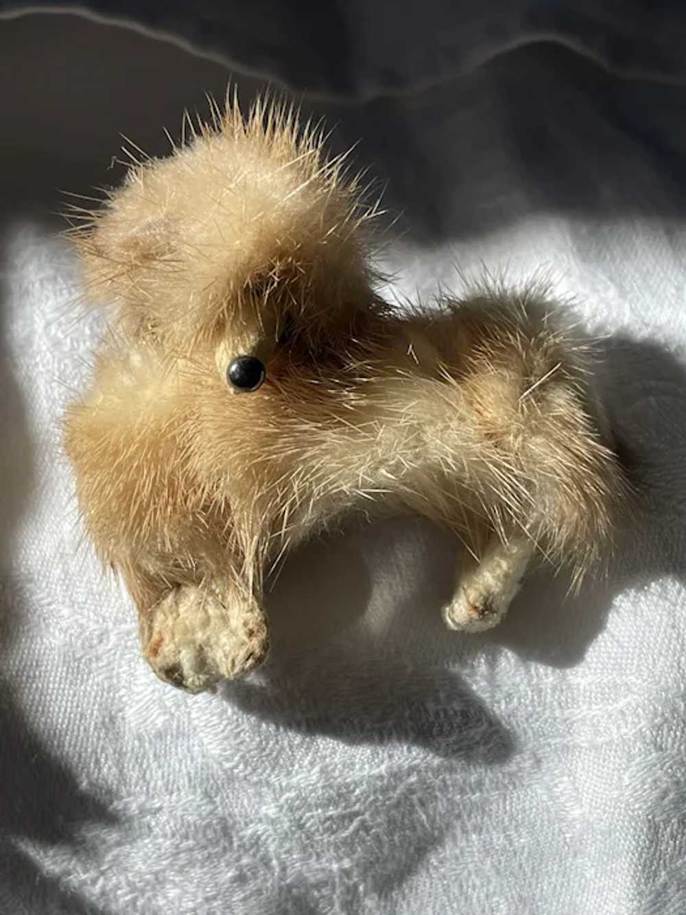 Vintage 1950’s Mink Fur Poodle Brooch - image 4