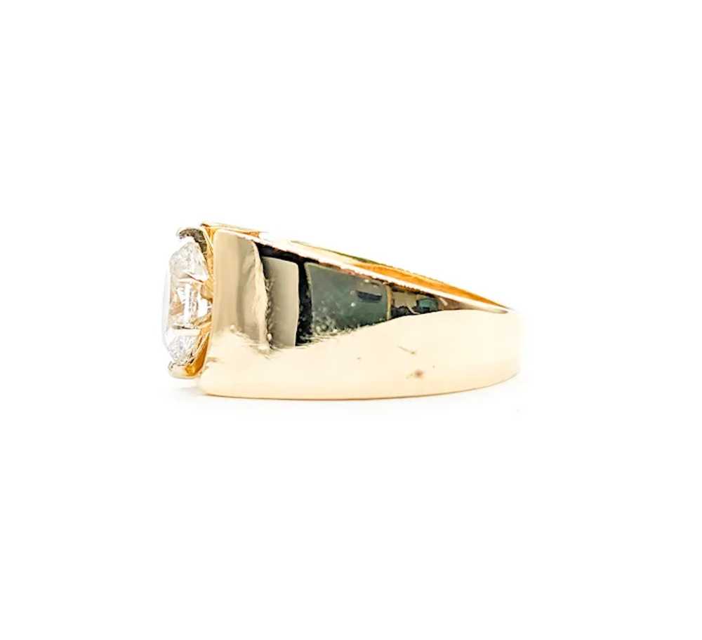Vintage Marquise Diamond Solitaire Ring in Gold - image 5