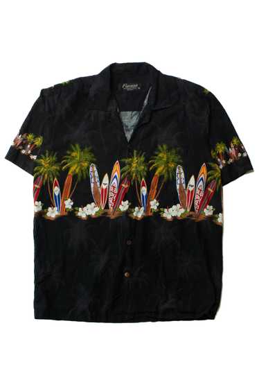 Vintage Black Surfboards Hawaiian Shirt (1990s)