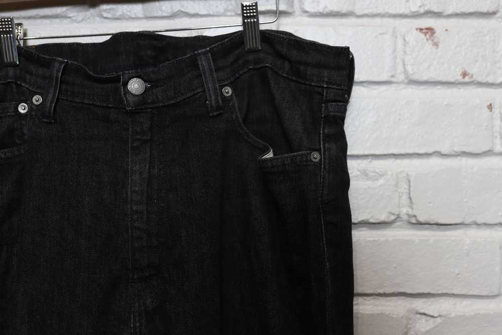 2010s levis 513 black denim jeans size 36/31 - image 2
