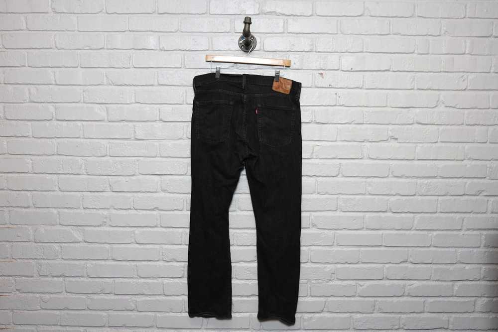 2010s levis 513 black denim jeans size 36/31 - image 8