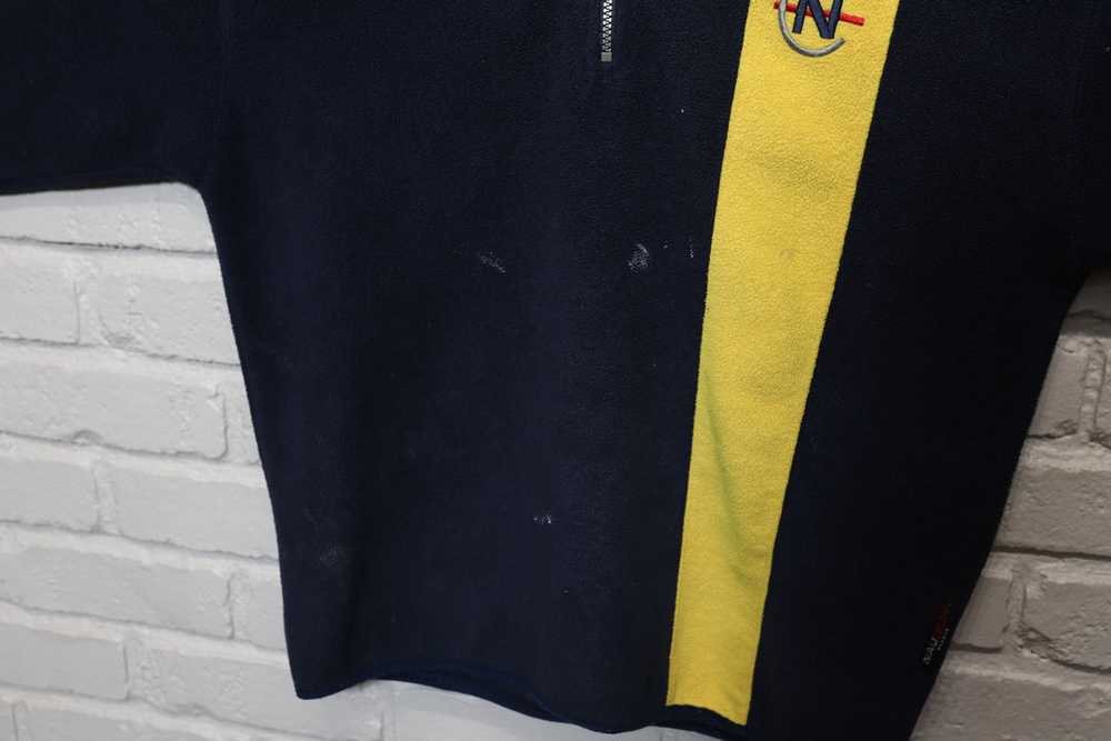 90s nautica competition quarter zip sweatshirt si… - image 4