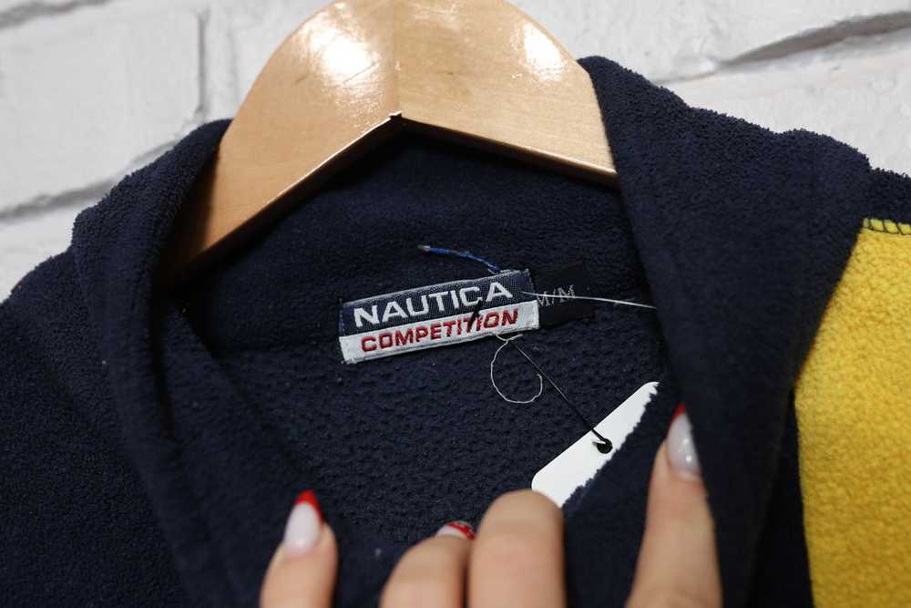 90s nautica competition quarter zip sweatshirt si… - image 5