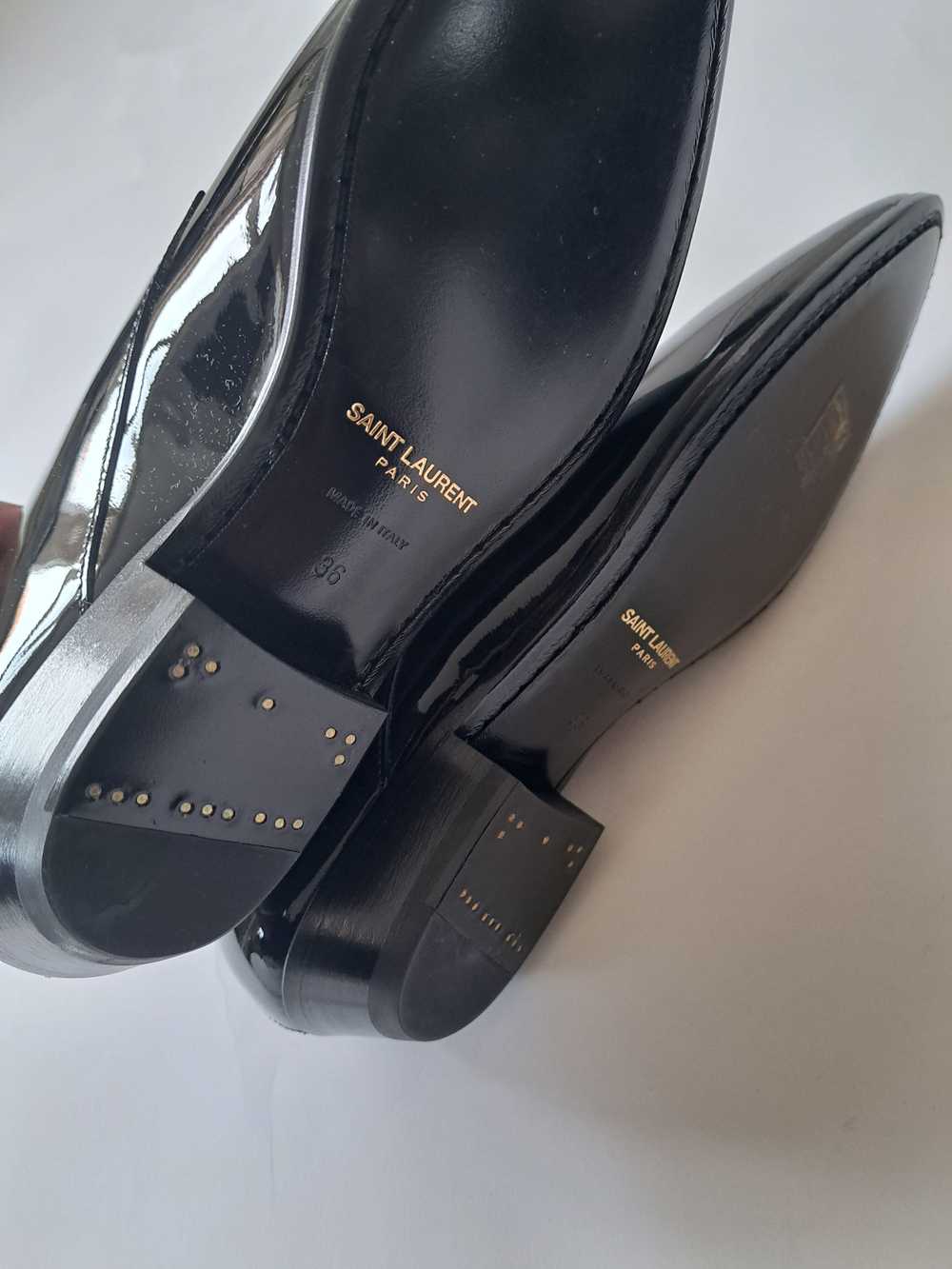 Saint Laurent Saint Laurent Black Patent Leather … - image 7