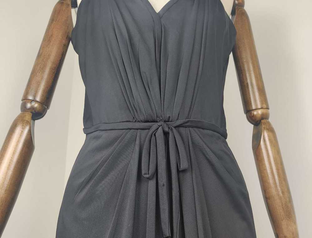 1950s Frank Usher Black Cocktail Dress - image 2