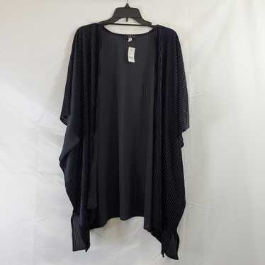 Lane Bryant Women Black Velvet Cardigan OS NWT - image 1