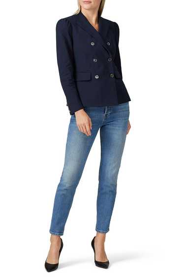 Rebecca Taylor Navy Double Breasted Jacket