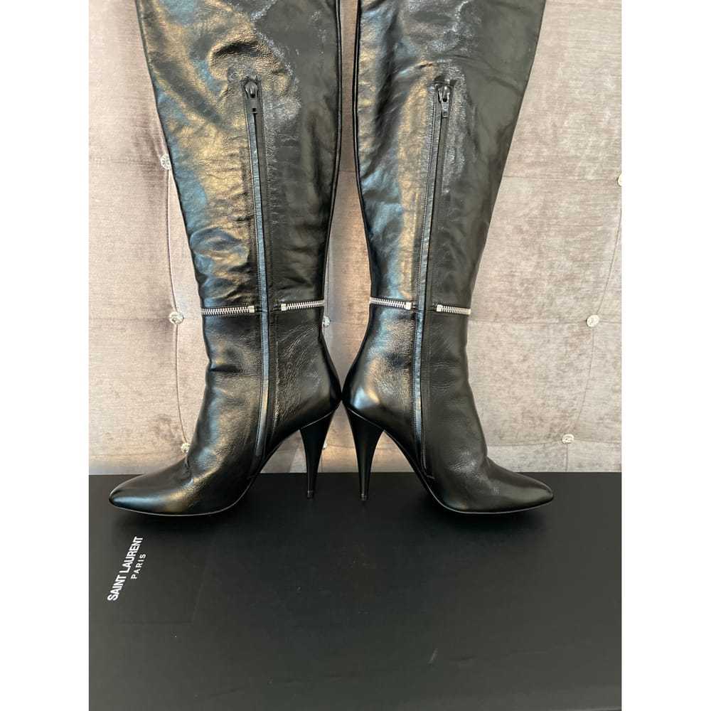 Saint Laurent Leather riding boots - image 3