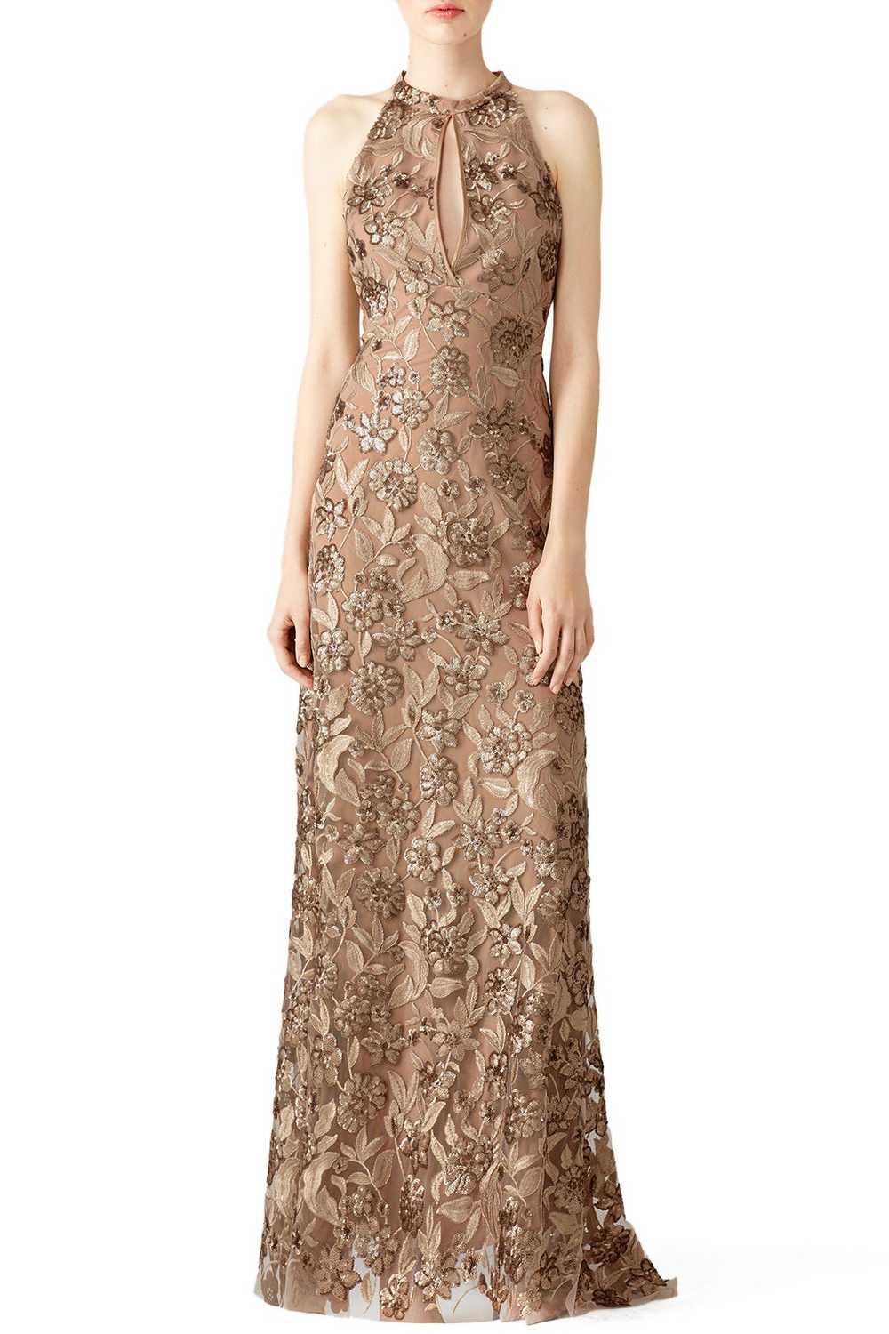 ERIN erin fetherston Gold Joan Gown - image 1