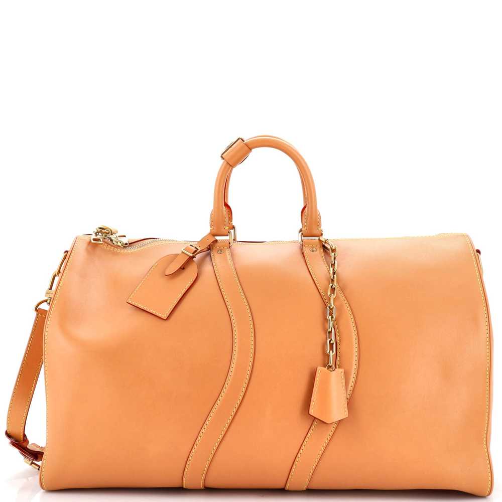 Louis Vuitton Wavy Keepall Bandouliere Bag Vachet… - image 1