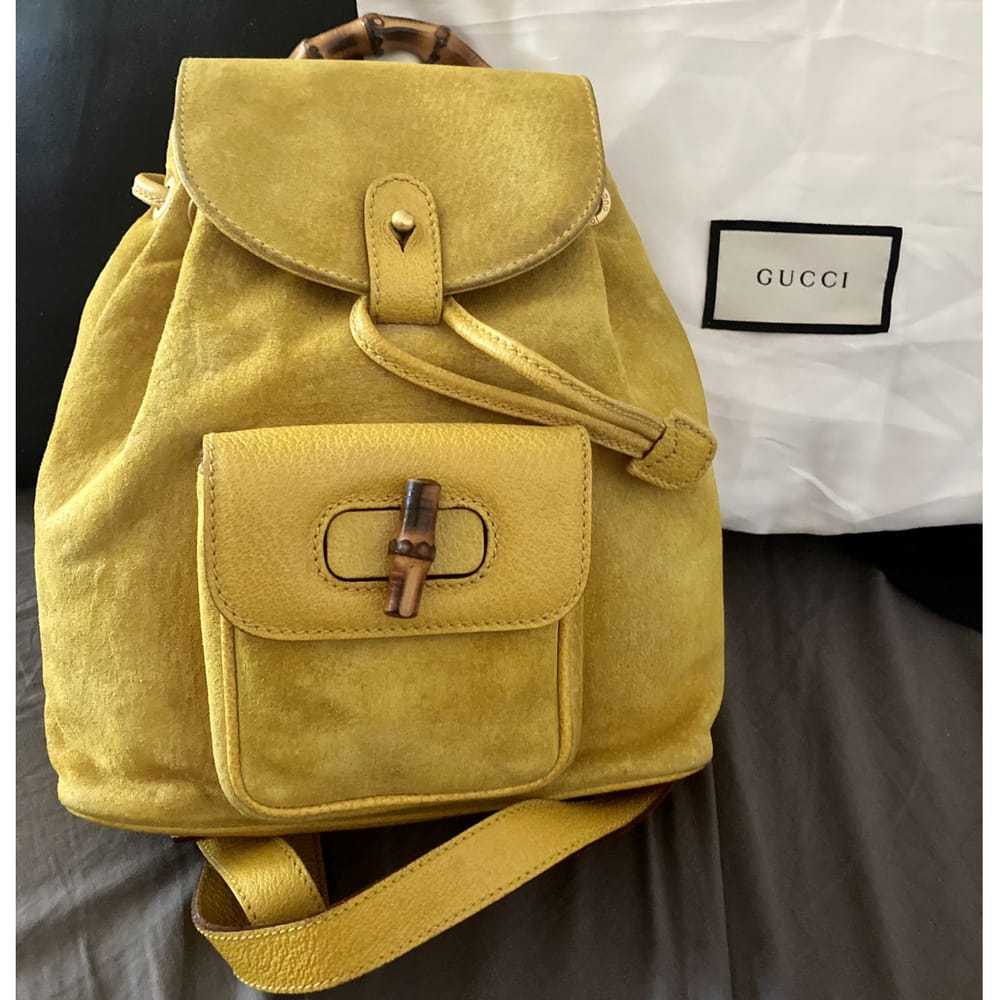 Gucci Bamboo Tassel Oval leather backpack - image 2