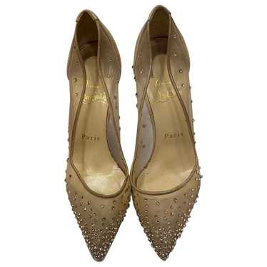 Sell Christian Louboutin Follies Strass 70 mm Pumps - Nude/Cream