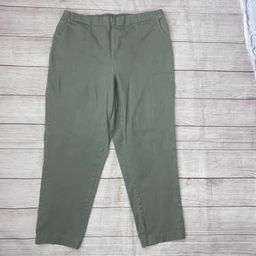 Womens Croft & Barrow Black Petite Stretch Pants Size 14P EUC