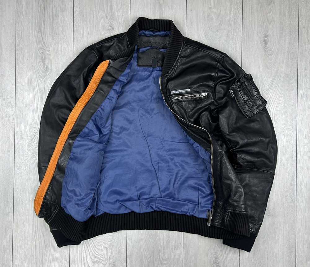 Leather Jacket × Superdry SuperDry Leather Bomber… - image 5