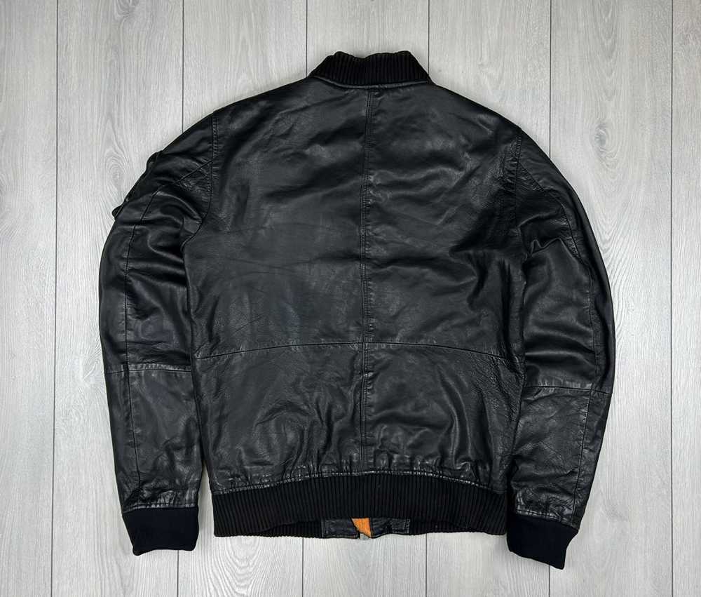 Leather Jacket × Superdry SuperDry Leather Bomber… - image 9