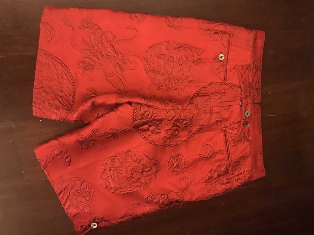 Thom Browne $1,207 embroidered red shorts - image 2