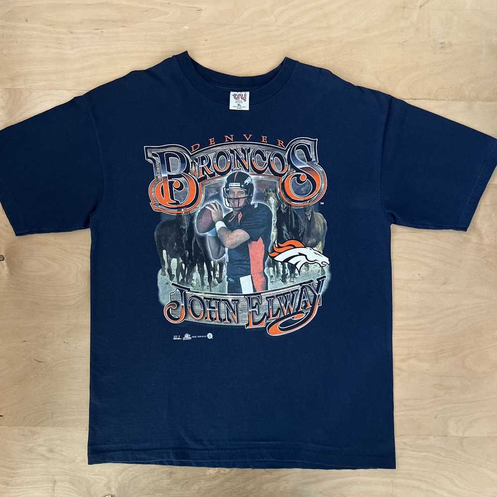 NFL × Vintage Vintage Denver Broncos Shirt XL Joh… - image 1