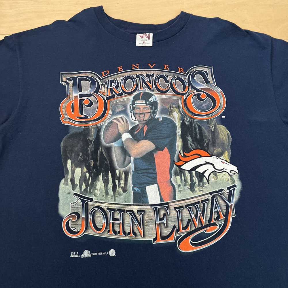 NFL × Vintage Vintage Denver Broncos Shirt XL Joh… - image 2