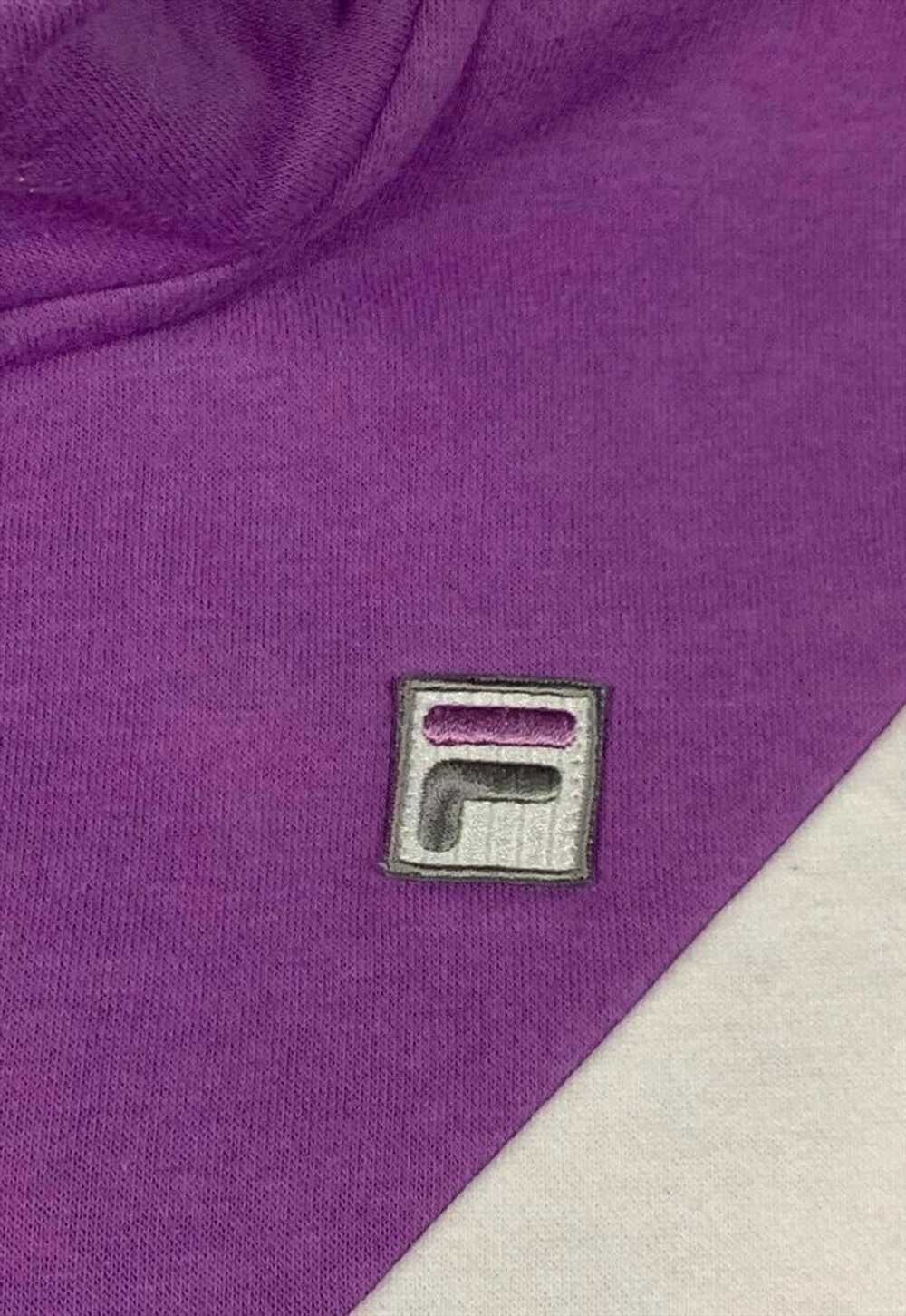 Vintage Fila embroidery purple 1/4 zip sweatshirt… - image 3
