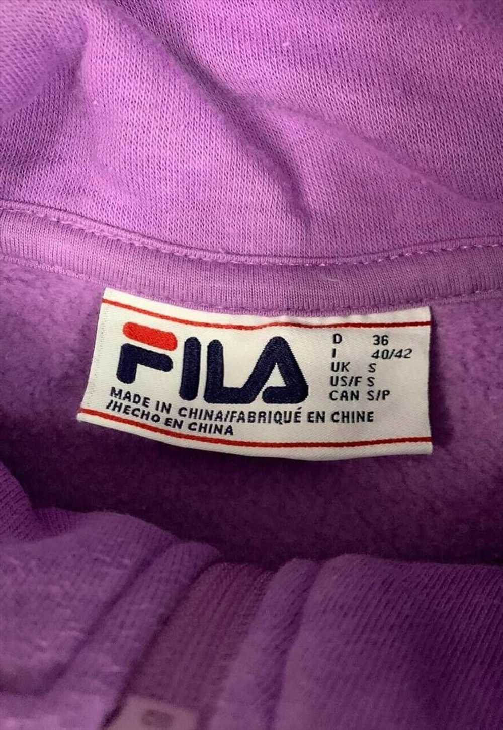 Vintage Fila embroidery purple 1/4 zip sweatshirt… - image 4