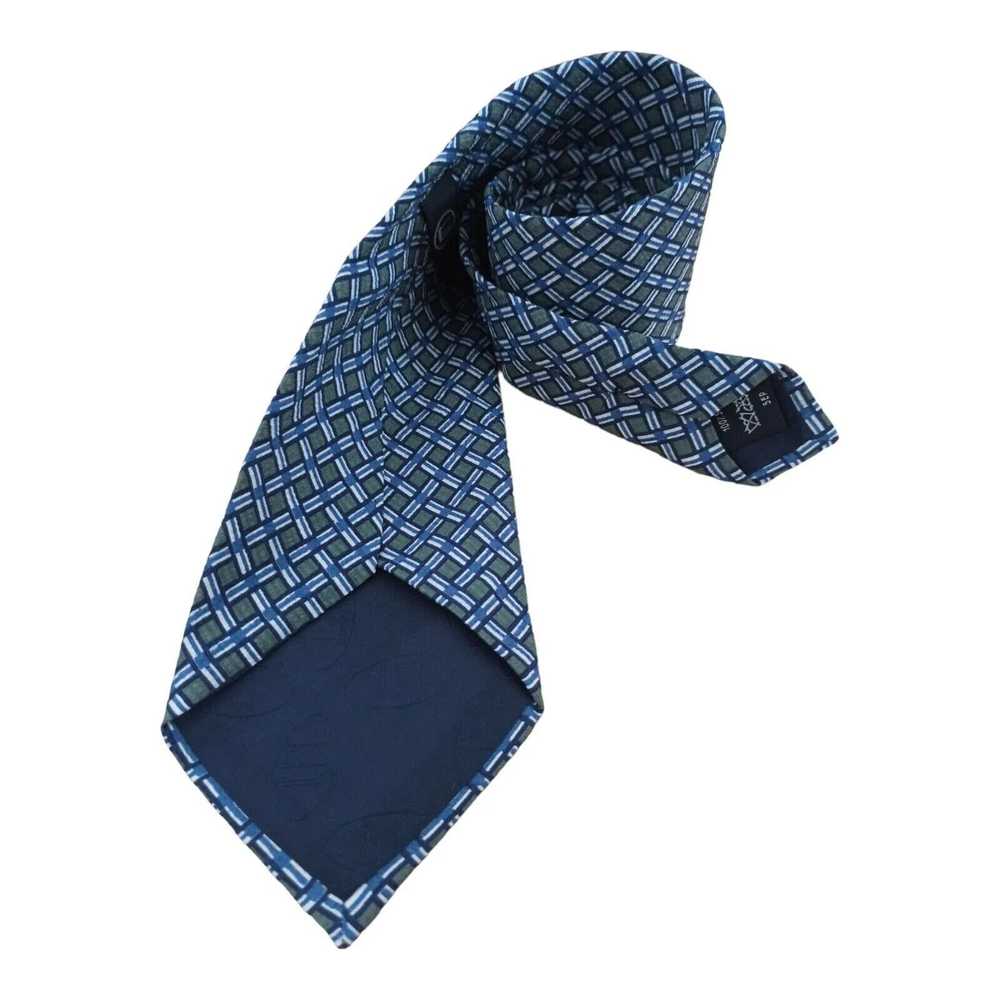 Alfred Dunhill DUNHILL Gray Geometric Silk Tie IT… - image 6