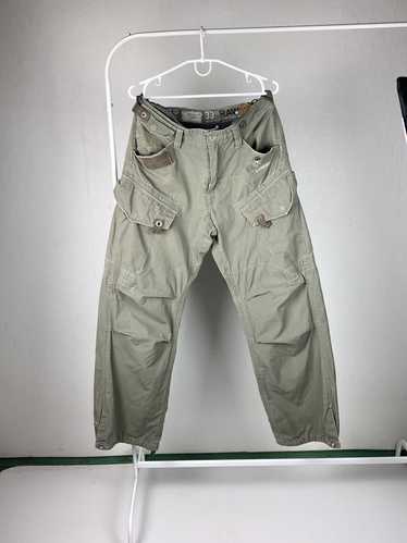 Stylish G-Star Raw Cargo Pants in Spellout Green