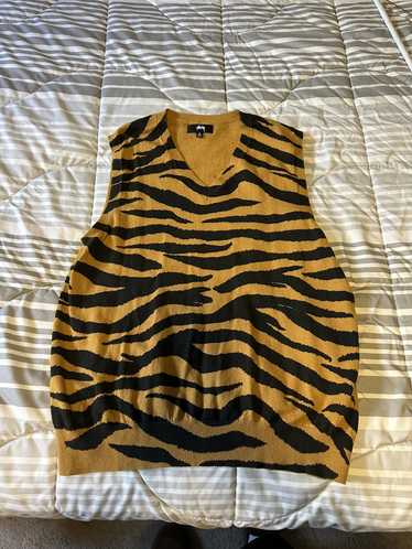 Stussy Stussy Tiger Stripe Sweater Vest - image 1