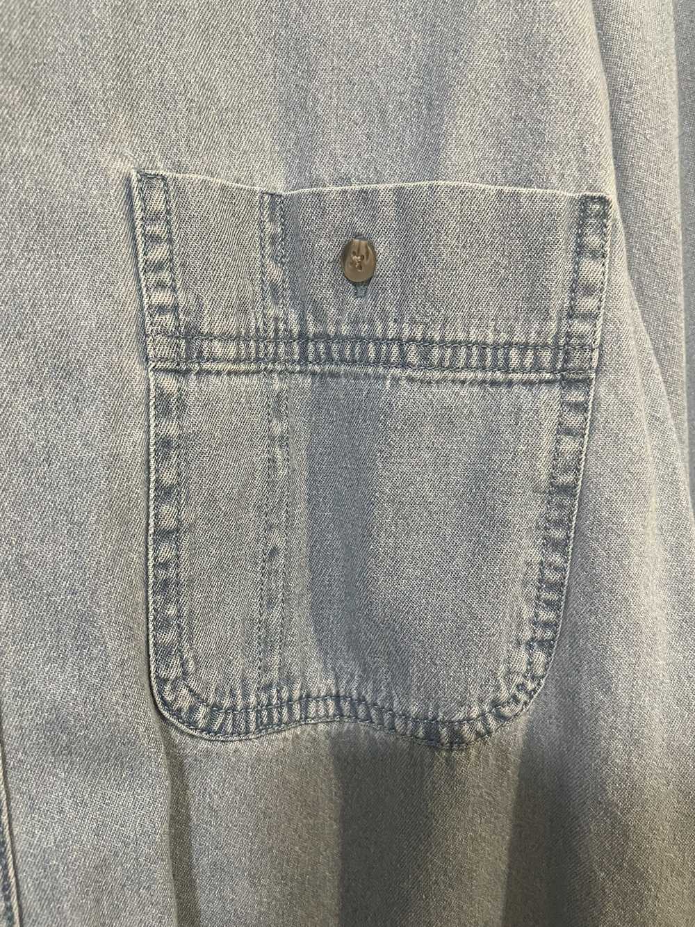 Wrangler Vintage Wrangler Denim Button Up Shirt - image 4
