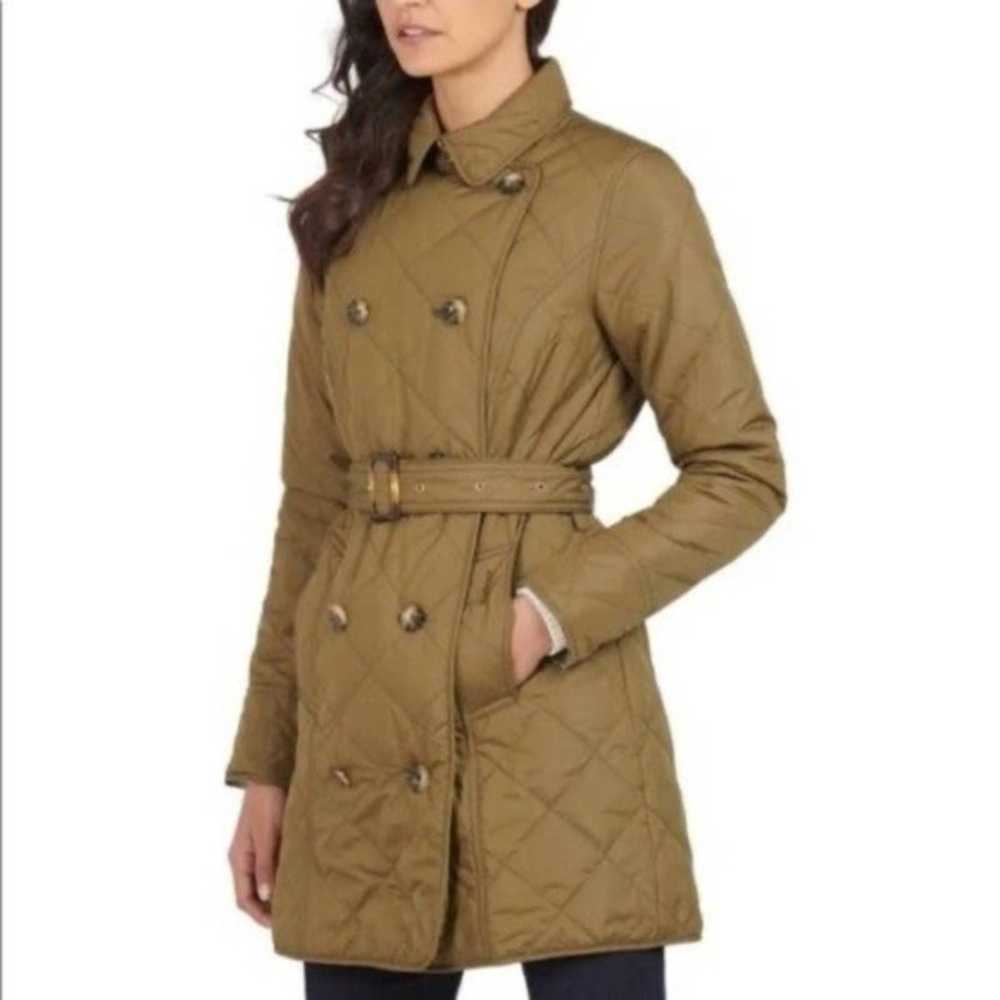 Barbour BARBOUR Fairsfield Quilted Trench Coat Be… - image 1