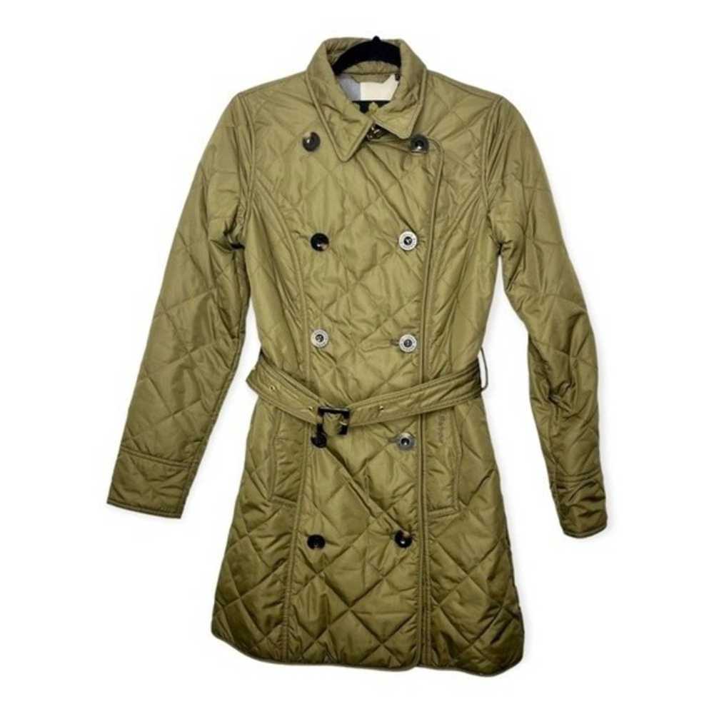 Barbour BARBOUR Fairsfield Quilted Trench Coat Be… - image 2