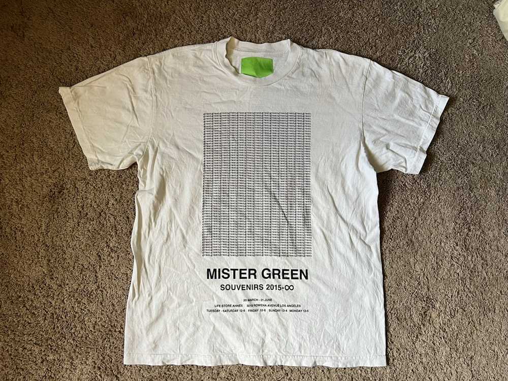 Mister Green Mister Green White Long Text T-Shirt - image 1