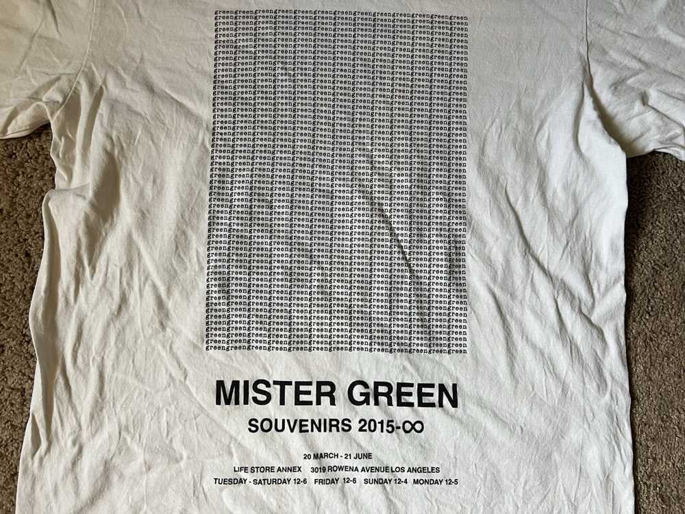 Mister Green Mister Green White Long Text T-Shirt - image 2