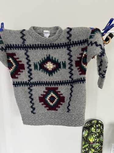 Streetwear × Vintage Vintage native knitted sweat… - image 1